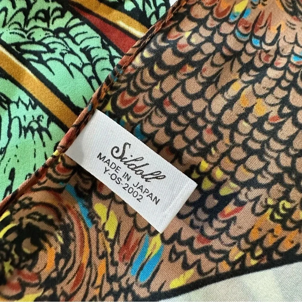 Sildoll Japan 100% Polyester Floral neck scarf